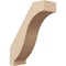 Ekena Millwork 5-inch W x 14-inch D x 18-inch H Baker Rough Cedar Woodgrain TimberThane Knee Brace, Primed BRCUR05X14X18BKRRCPR - alternate 1